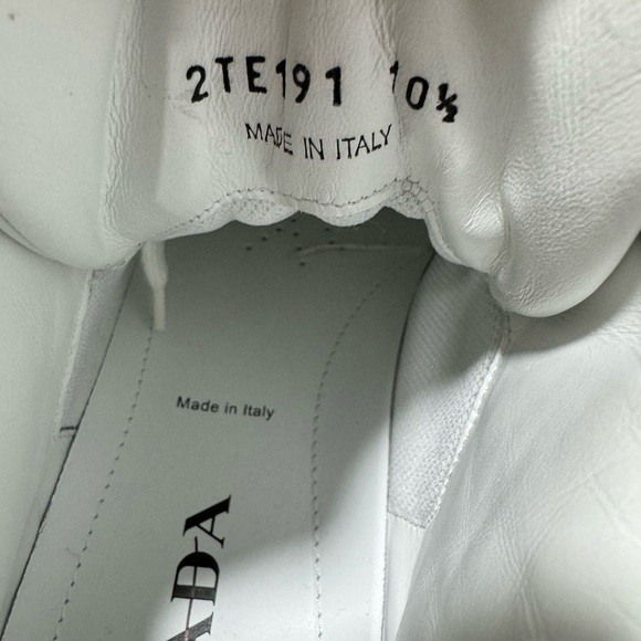 Prada Downtown Mid-Top Sneakers White Men’s UK 10.5/US 11.5 - Picture 4 of 7